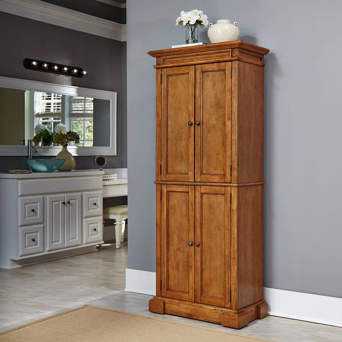 Distressed Oak Pantry B787488