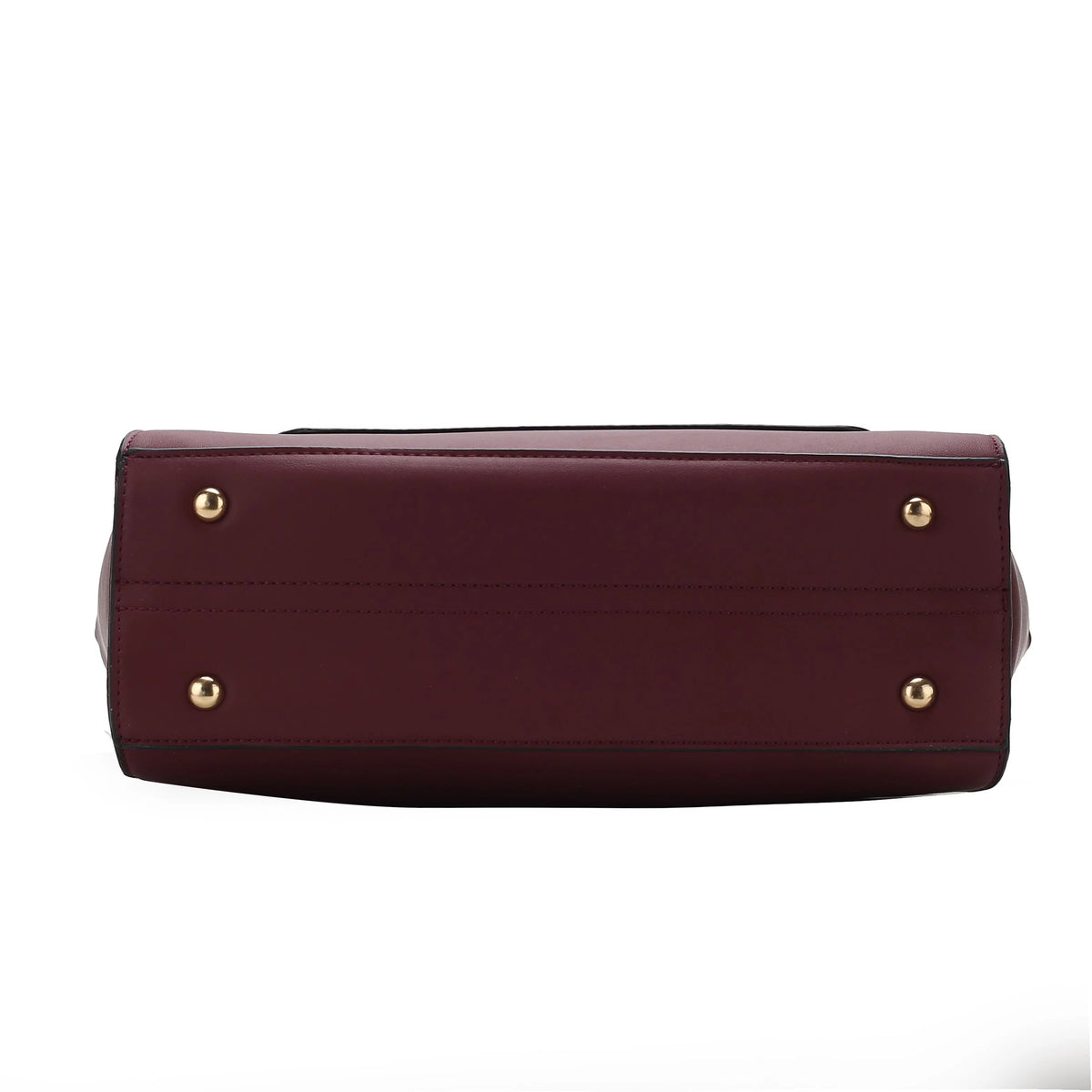 Crocodile Embossed Vegan Leather Satchel Bag with Wallet A175539