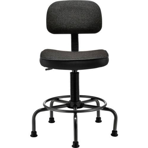 Fabric Desk Stool Black T62815
