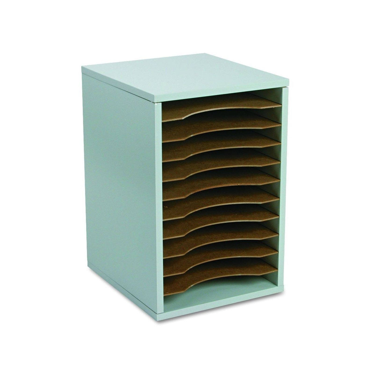 Gray 11 Compartment Vertical Desk Top Sorter L73944