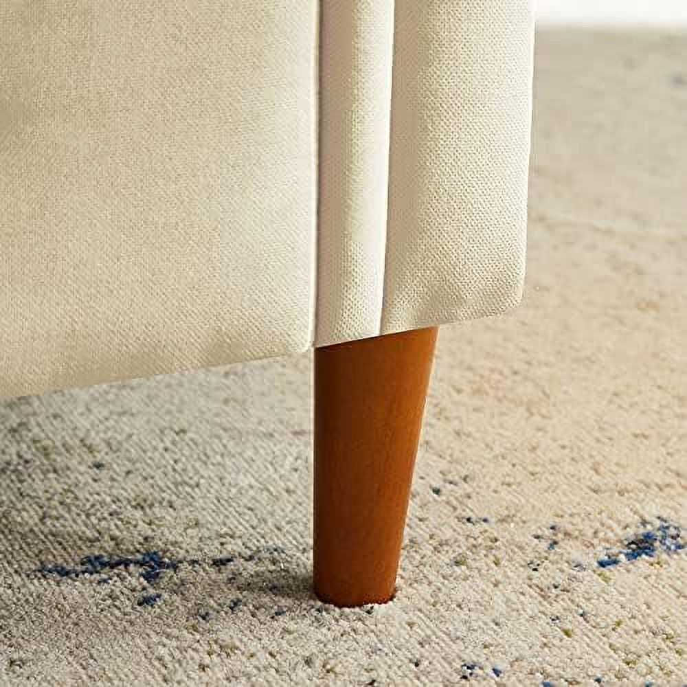 Velvet Tufted Ottoman Sofa Bench with Pillow Y23823