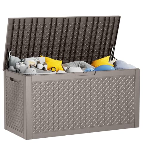 100 Gallon Black Resin Outdoor Storage Box C652198