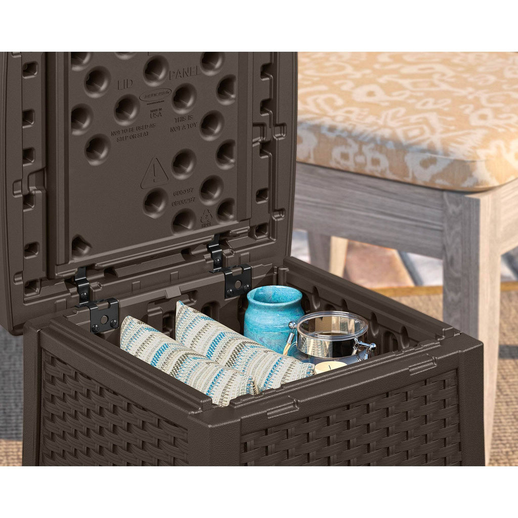Resin Patio Storage End Table H79984