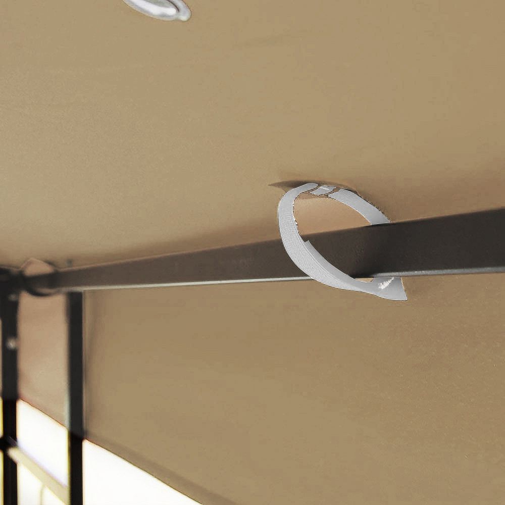 10x10 Ft Double Tiered Gazebo Replacement Canopy Q49146