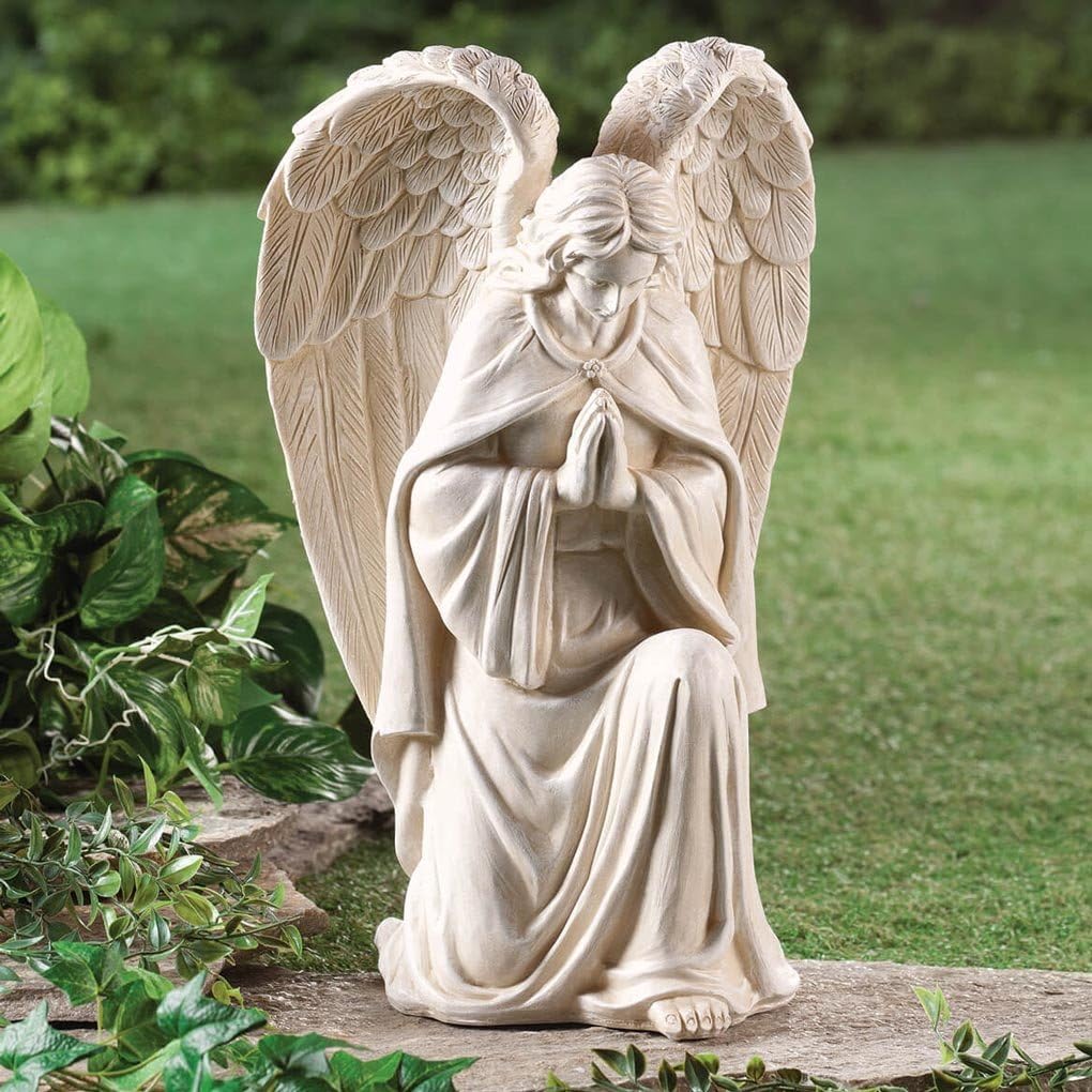 White Resin Angel Statue 16 inch S7872