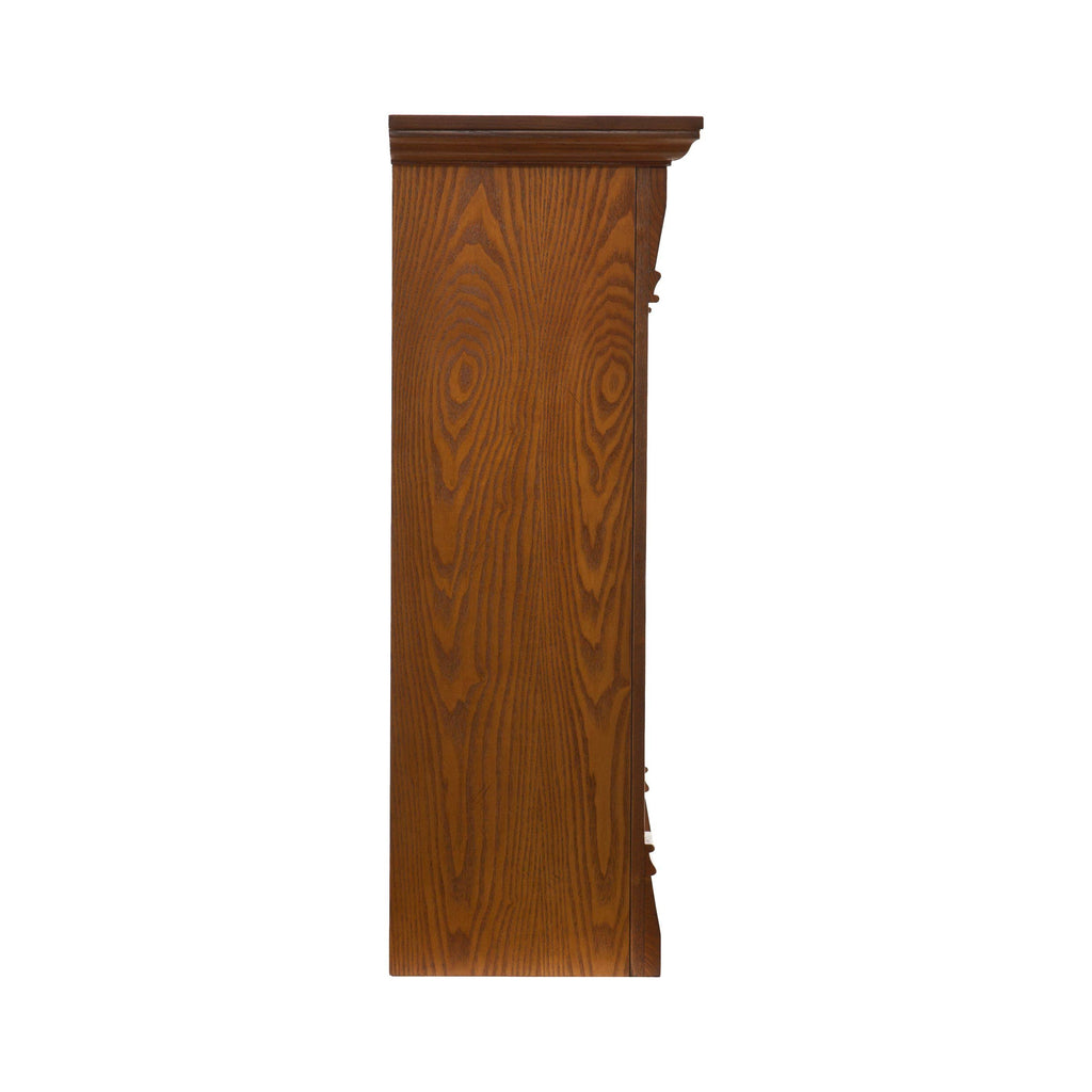 Salem Antique Oak Electric Fireplace Q473