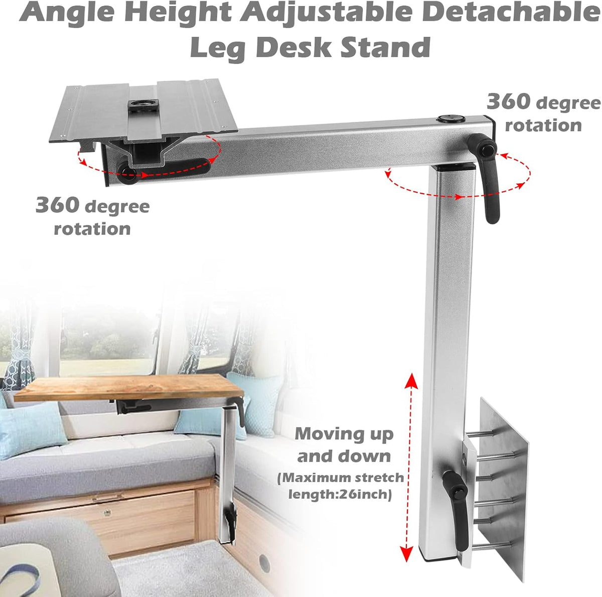 360 Degrees Rotatable Aluminum Alloy Table Frame H9524