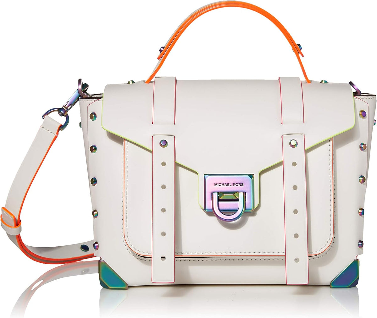 Optic White Medium Top-Handle Satchel G575100
