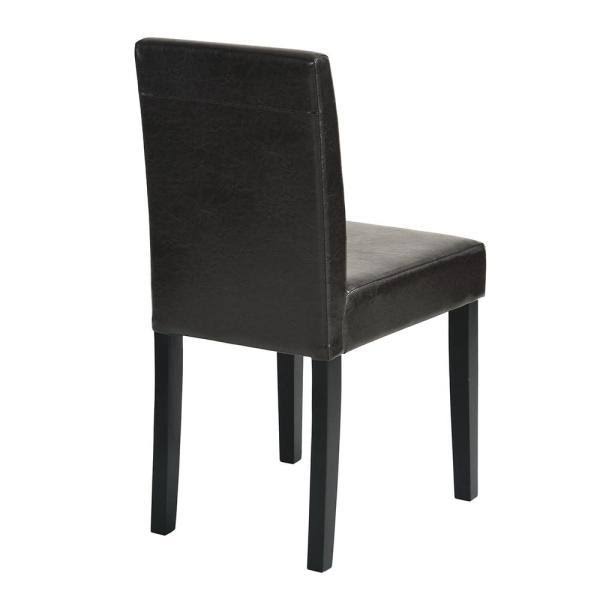 Brown PU Side Dining Chair (Set of 2) T158336