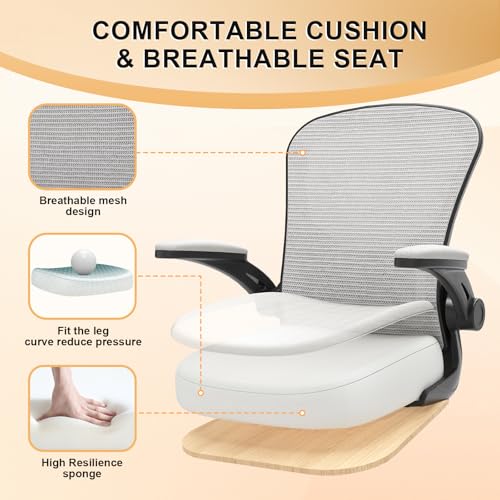 High Back Mesh Ergonomic Office Chair with Flip-up Armrests V181