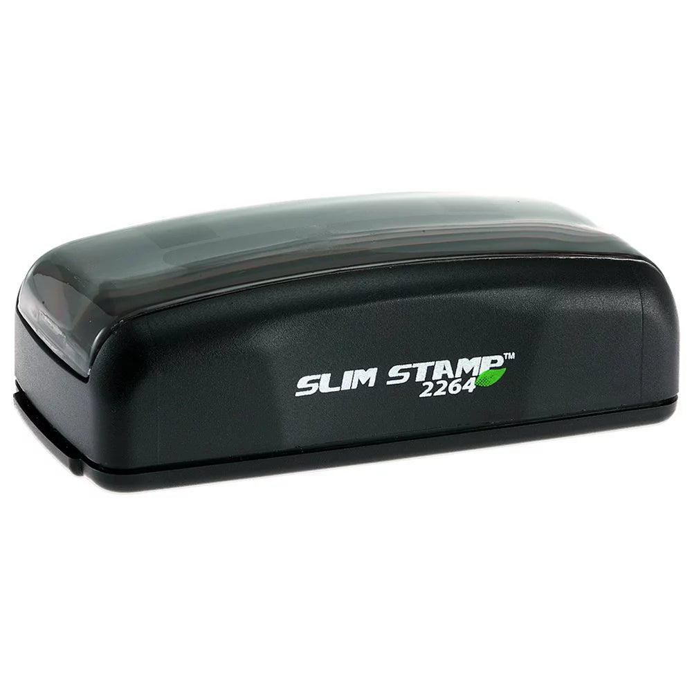 Pre-Inked Redacted Stamp with Green Ink O675746
