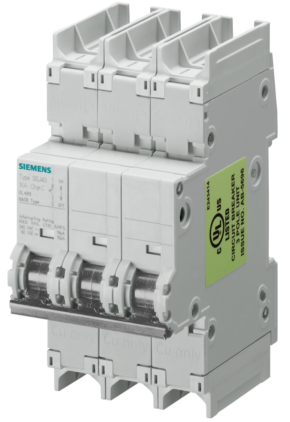 3P Miniature Circuit Breaker 30A 240VAC V442