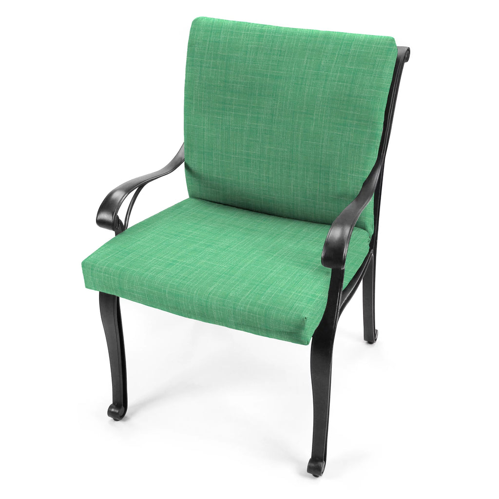 Dill Green Rectangular Outdoor Chair Cushion with Ties G500319