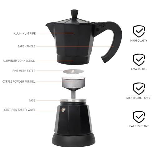 6 or 3cup Electric Espresso Coffee Maker P44283