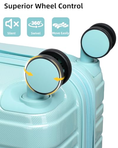 3 Piece Hardside Spinner Luggage Set with TSA Lock L92068