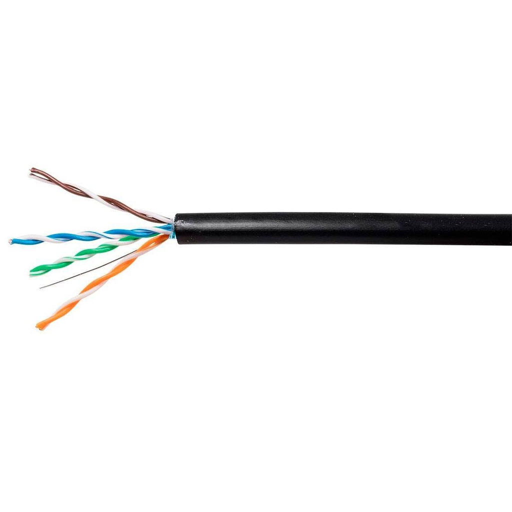 1000ft Cat5e Bulk Bare Copper STP 24AWG Outdoor Direct Burial Solid Cable C824083
