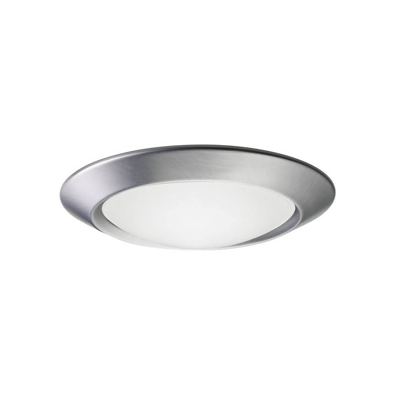6-Inch Beveled Frame with Frosted Dome Lens with Satin Chrome Trim J298