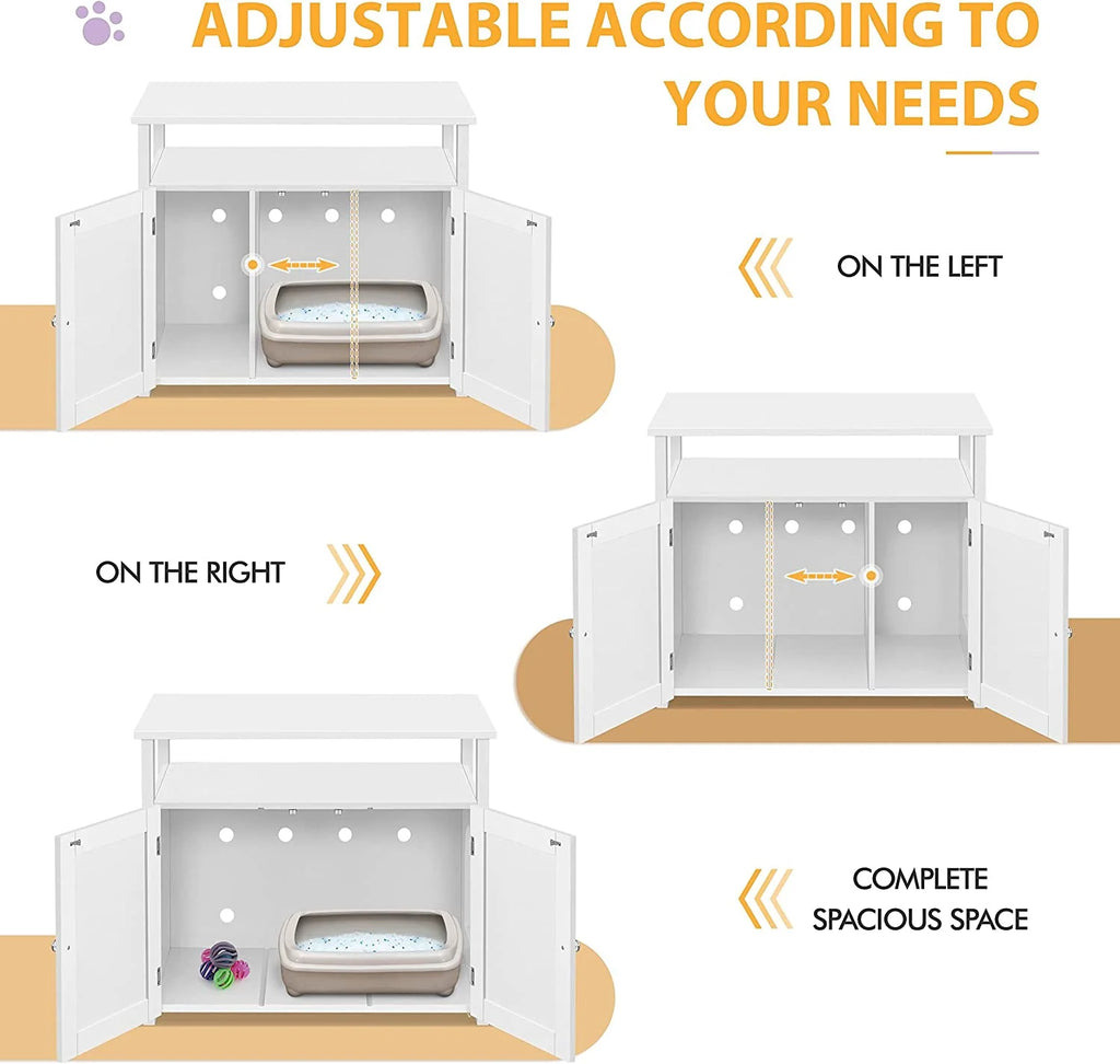 Cat Litter Box Enclosure with Storage Shelf B606980
