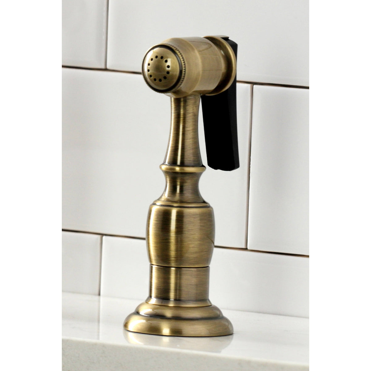 Kitchen Bridge Faucet with Brass Sprayer V194033