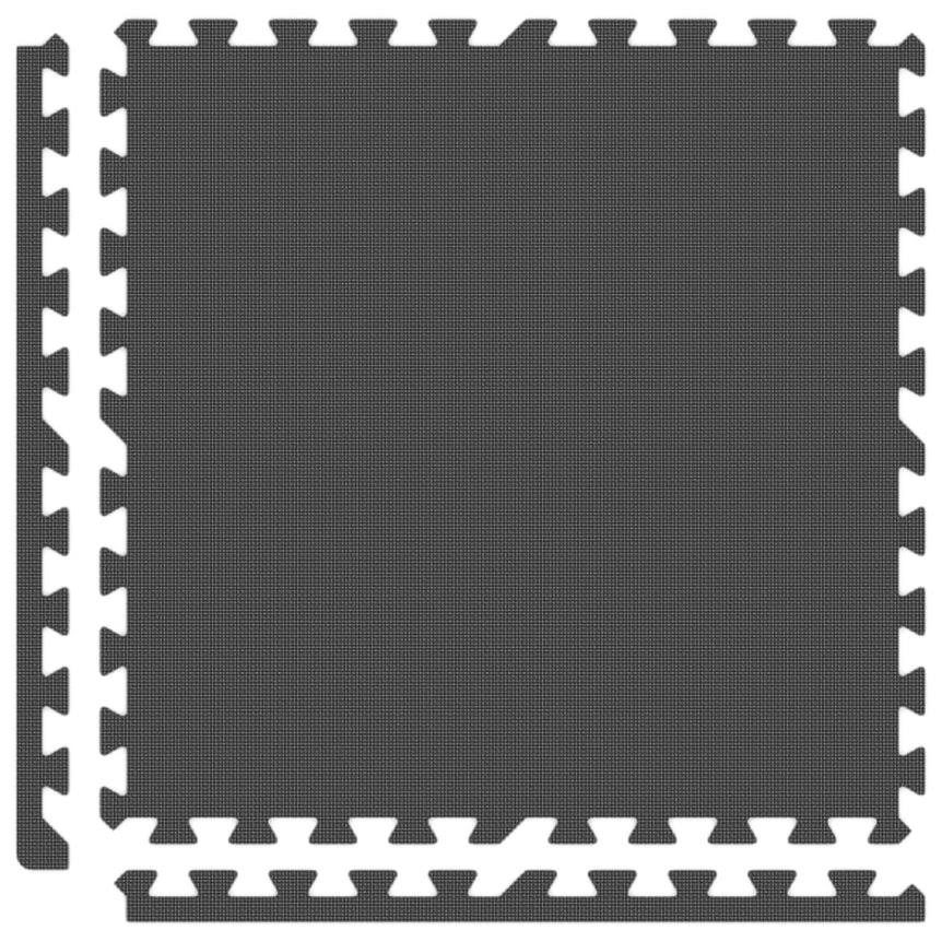 Grey Eva Foam Rubber Interlocking Floor Set W51607