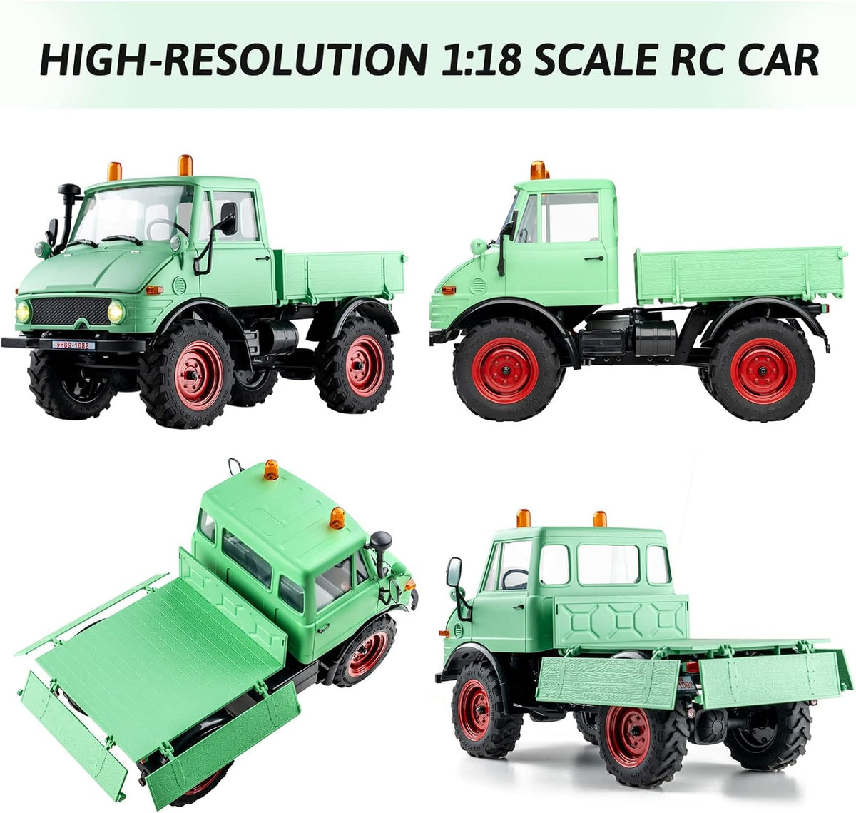 1/18 RC Crawler RTR 3-Ch 2.4GHz 4WD RC Car with LED Lights S893448