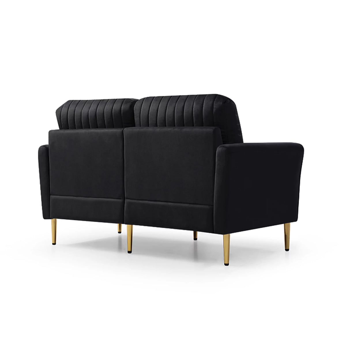 Black Velvet Loveseat R14771