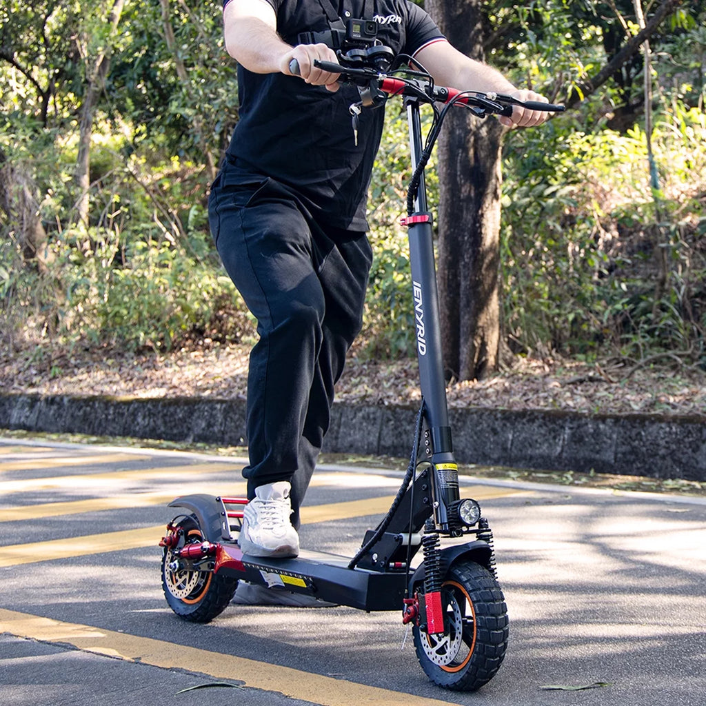 Electric Scooter with Seat, 10" Pneumatic Tires, 600W Motor J551