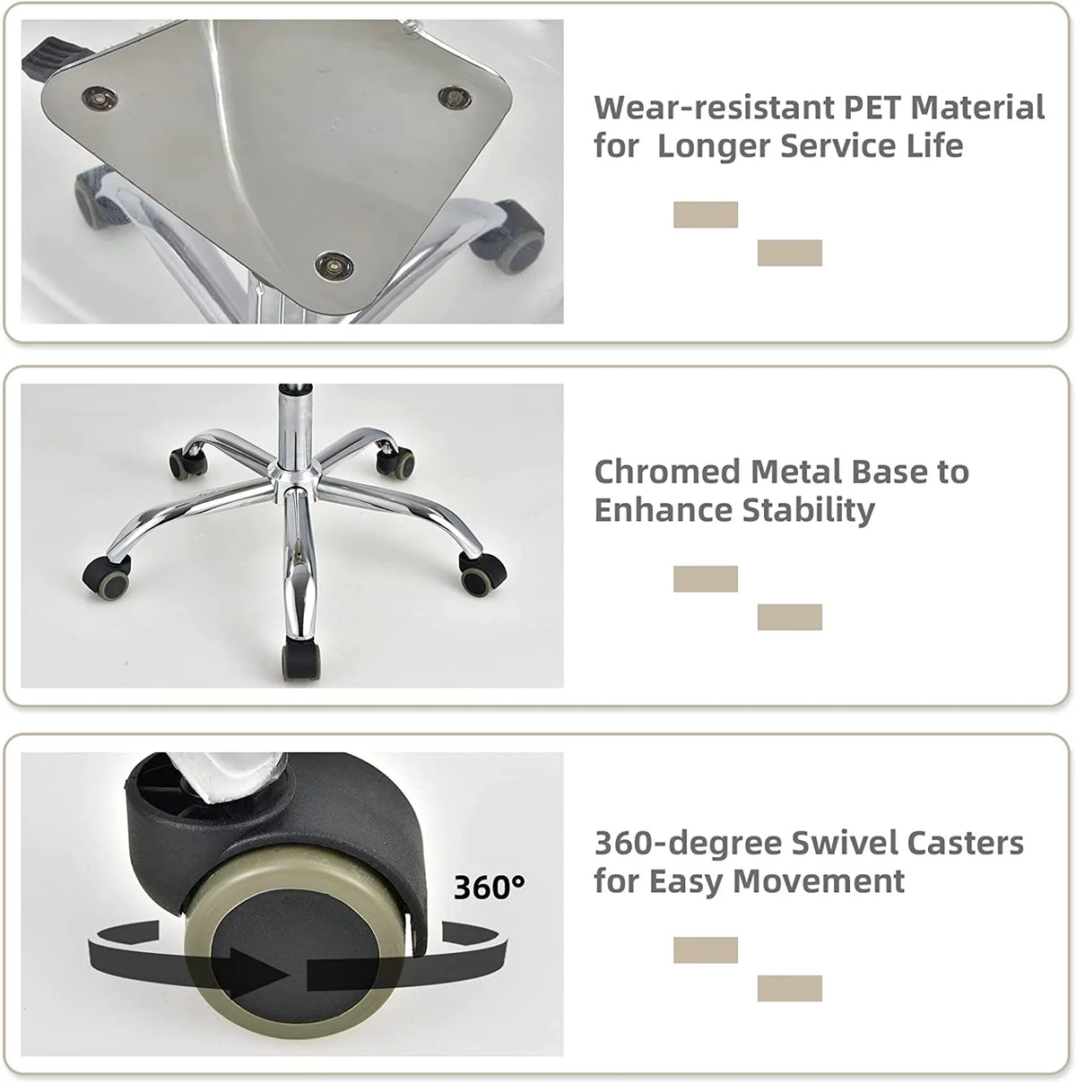 Acrylic Clear Armless Rolling Desk Chair Set of 2 W61883