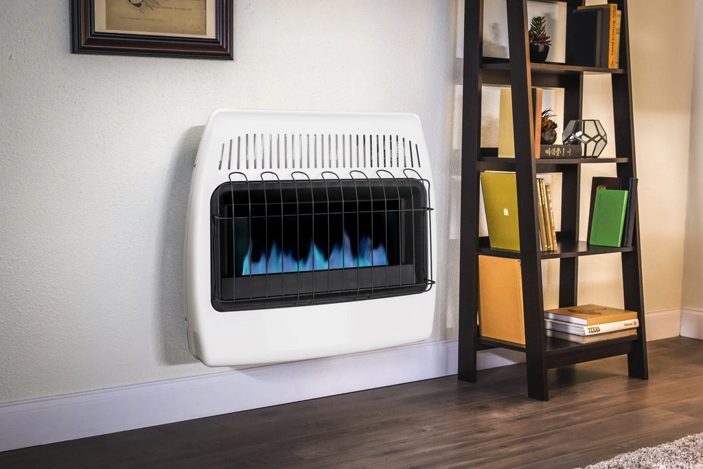 30,000 BTU Natural Gas Blue Flame Vent Free Wall Heater C674537