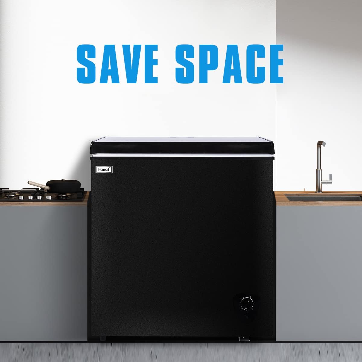 5.0 Cubic Top Open Door Chest Freezer with Removable Storage Basket S42146