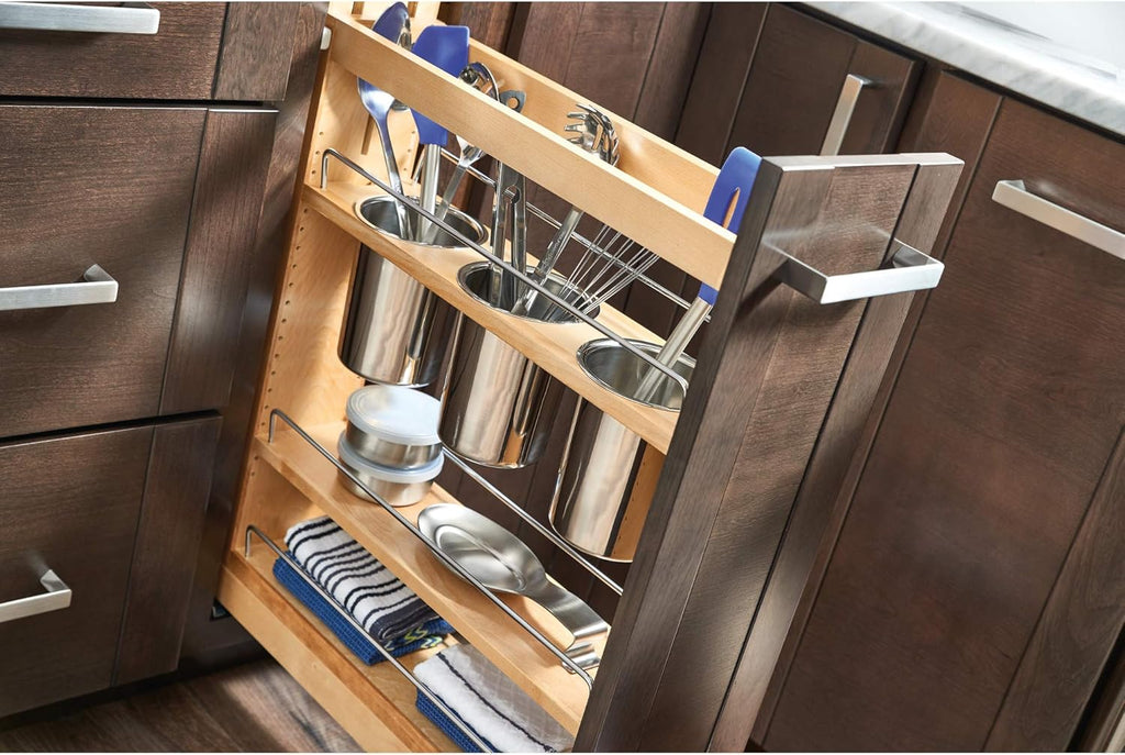 5-Inch Kitchen Utensil Pull Out Cabinet Organizer with Shelves F80253