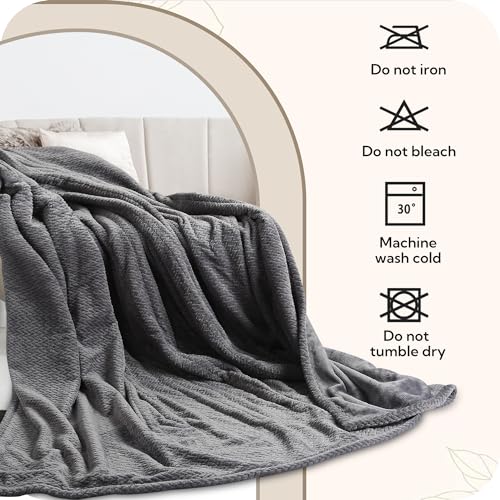 Light Brown Heated Flannel Electric Throw Blanket 50 x 60 Inches W30959