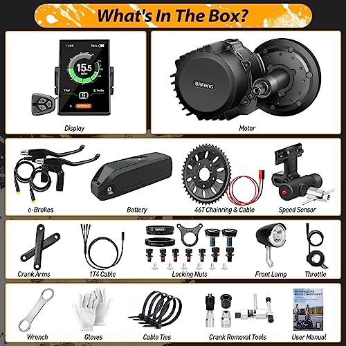 48 V 1000 W Mid Motor Electric Bike Conversion Kit L771648