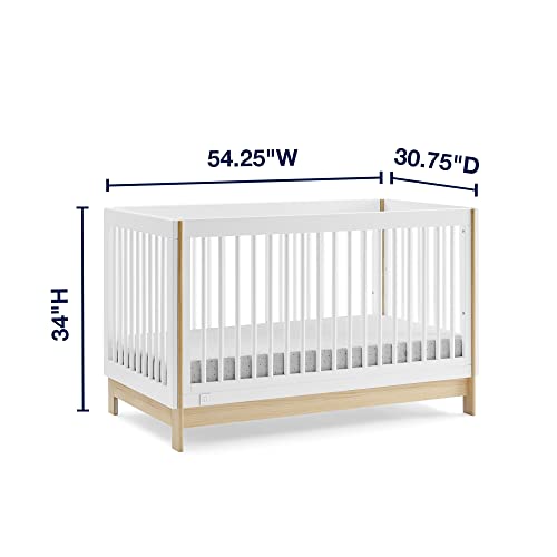 Bianca White Natural 4-in-1 Convertible Crib Y979