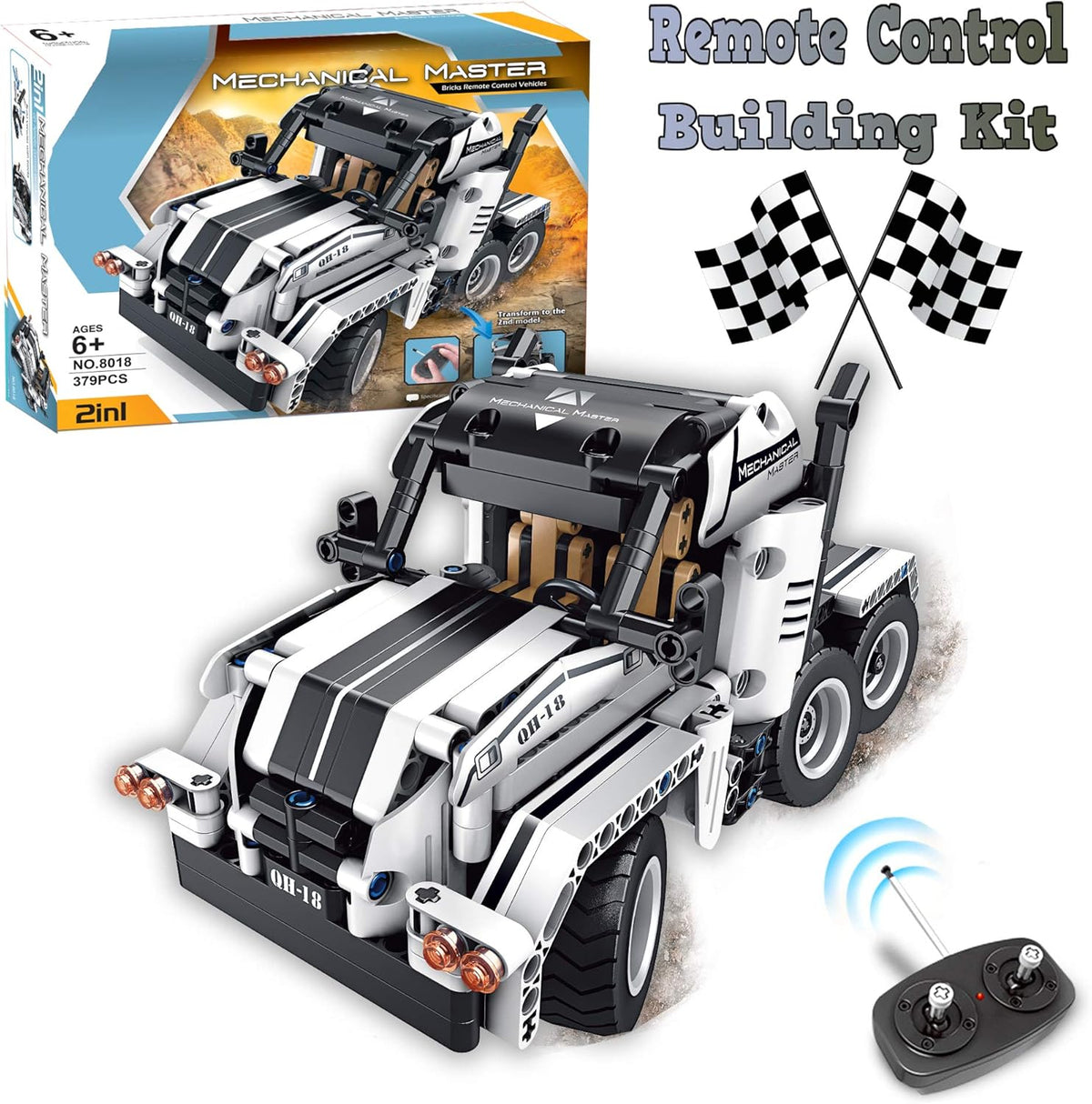 Building Toys 2 in 1 Remote Control Building Kit K463