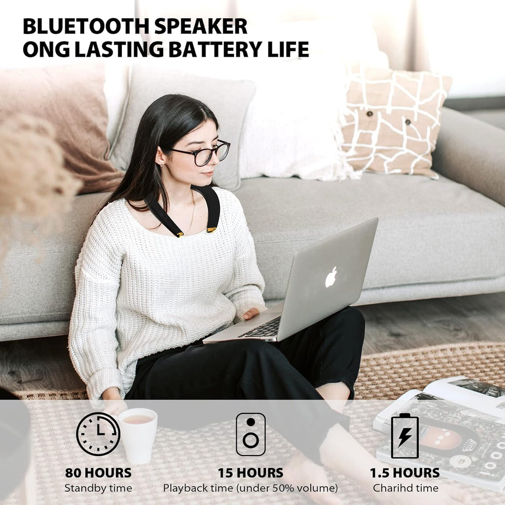 Black Wireless Wearable Bluetooth Speaker H72667