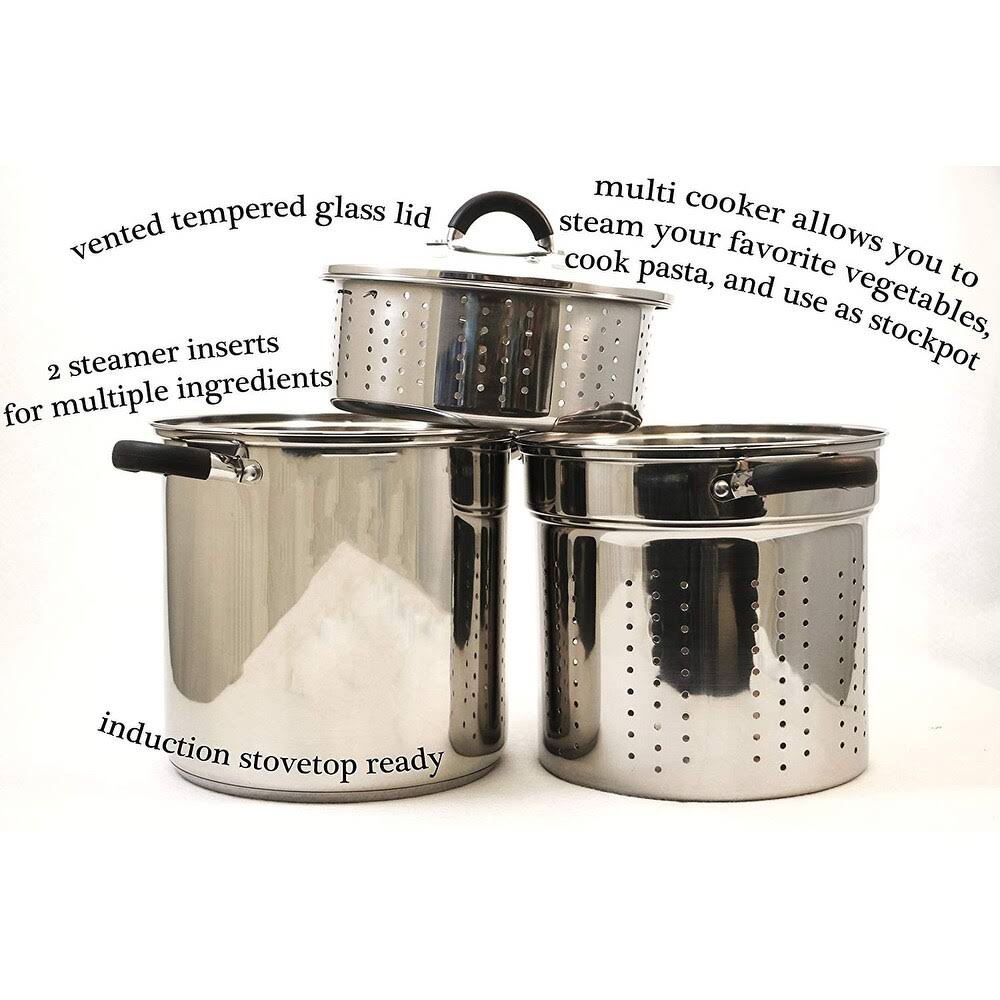12 qt Stainless Steel Pasta Cooker X477