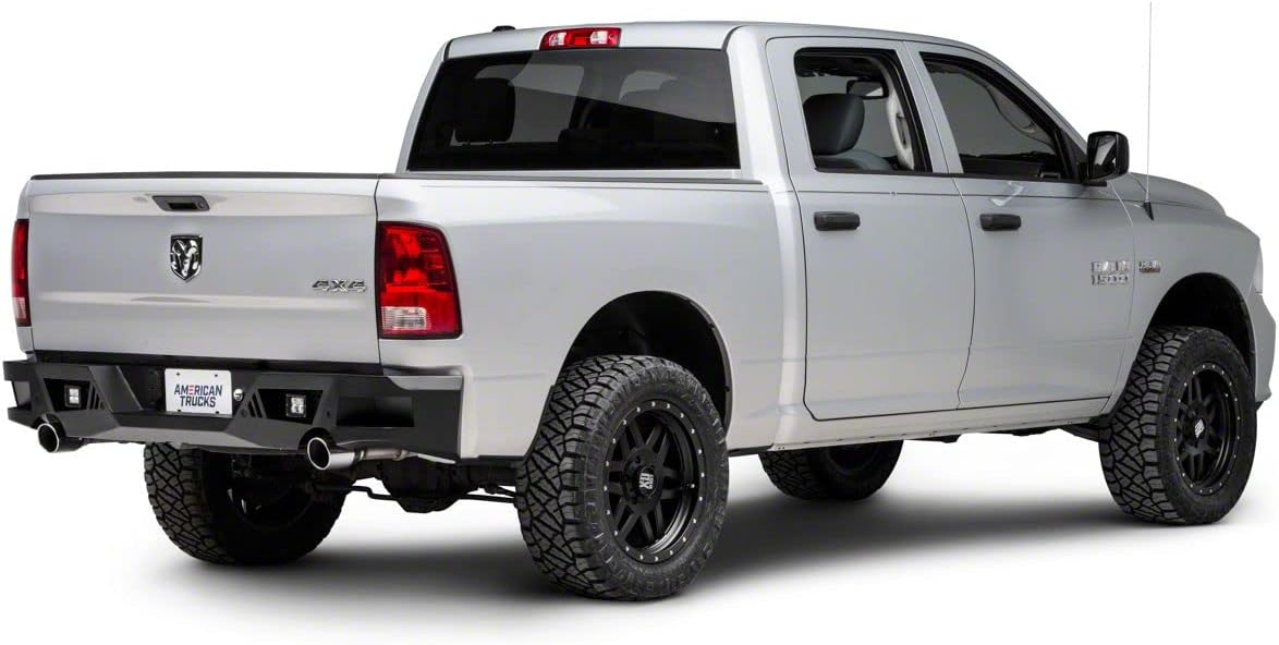 Textured Black Rear Bumper with LED Spot Lights L7332