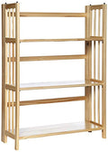 3 Shelf Folding Bookcase, 27.5" Wide, Espresso L80961