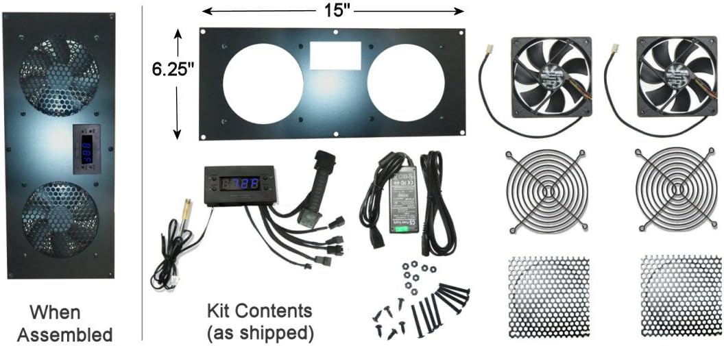 Programmable Thermal Controlled Cooling Kits (Oak, Dual 120mm) P45806