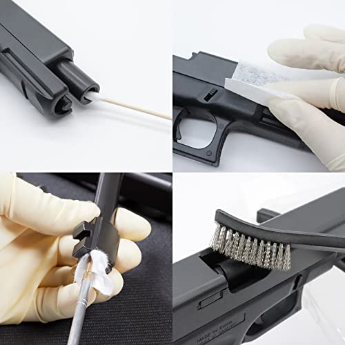 Gun Cleaning Supplies Case with Patches, Swabs, Cloth, and Brush K428102
