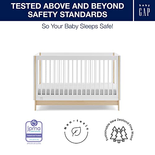 Bianca White Natural 4-in-1 Convertible Crib Y979