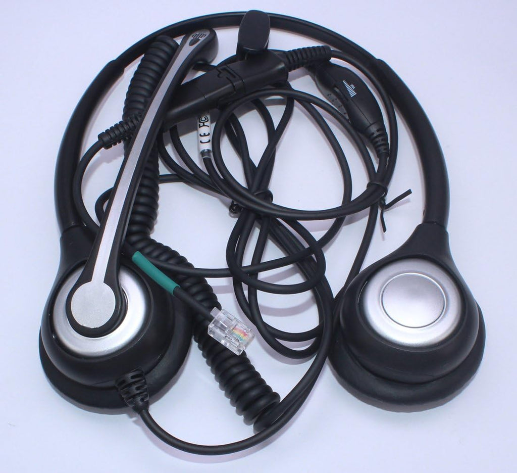 Corded Telephone Headset with Noise Canceling Mic F738