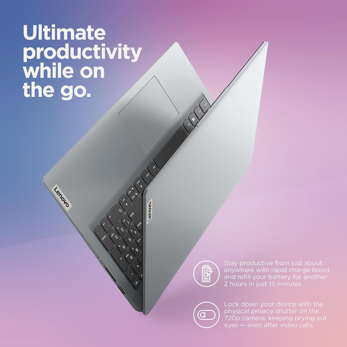 15.6" FHD Laptop with 4GB Memory 128GB Storage Intel Celeron N4500 Cloud Grey I192