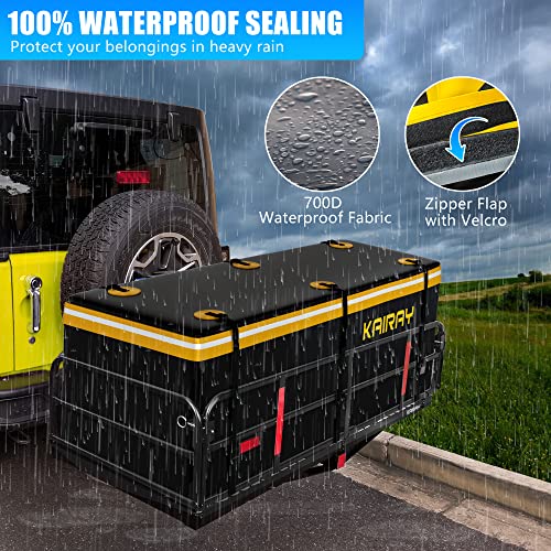 60"x24"x14.4" Folding Hitch Mount Cargo Carrier for 2" Receiver O9001