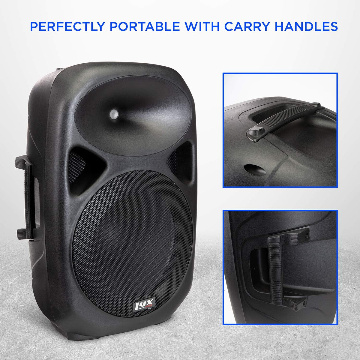15 Inch PA Active Speaker System with Bluetooth, MP3, USB, SD Card Slot P3586