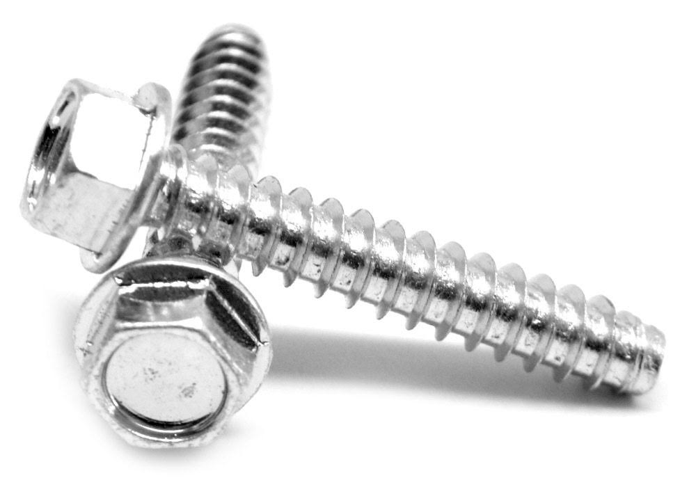 #8-18 x 1/4 Sheet Metal Screw Hex Washer Head Zinc Plated X424537