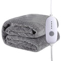 Light Brown Heated Flannel Electric Throw Blanket 50 x 60 Inches W30959
