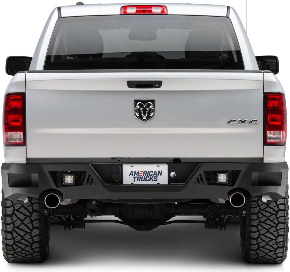 Textured Black Rear Bumper with LED Spot Lights L7332