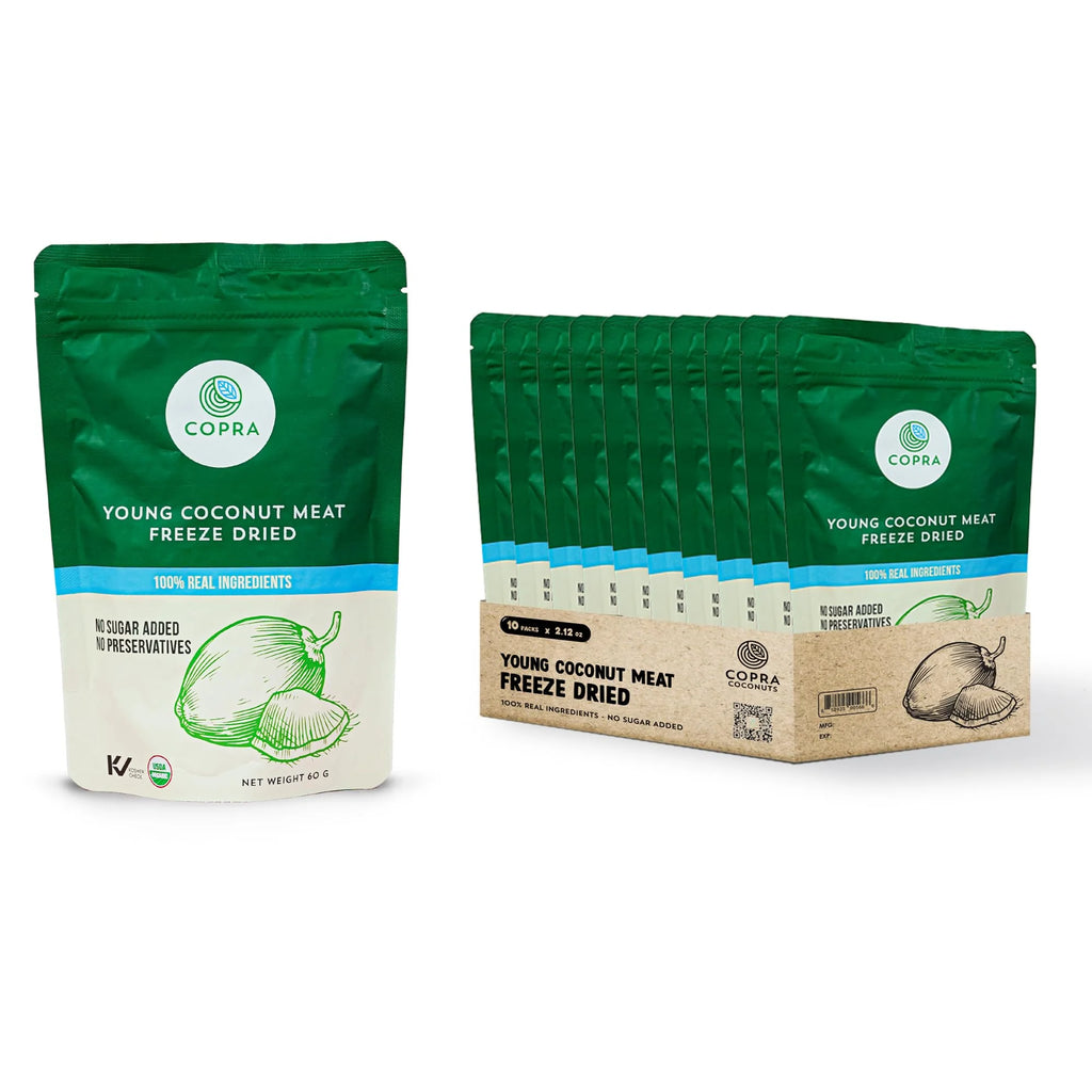 Young Thai Coconut Freeze-Dried Meat, Case of 10 Q1173